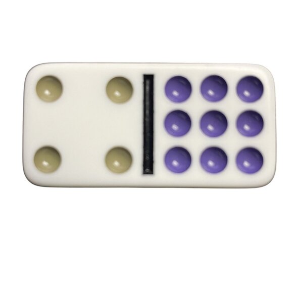 Double Twelve Dominoes Replacement Tile 4 9  Color Dot mq - Picture 1 of 3